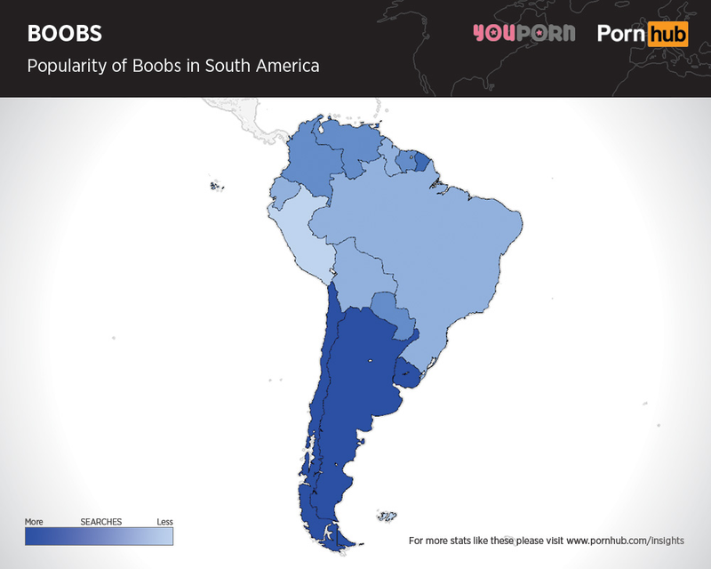 Illustration for article titled Las partes del cuerpo más populares en el porno online de cada país